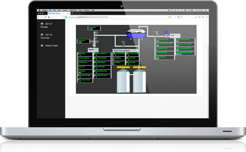 OnPing HMI Control and Data Screen